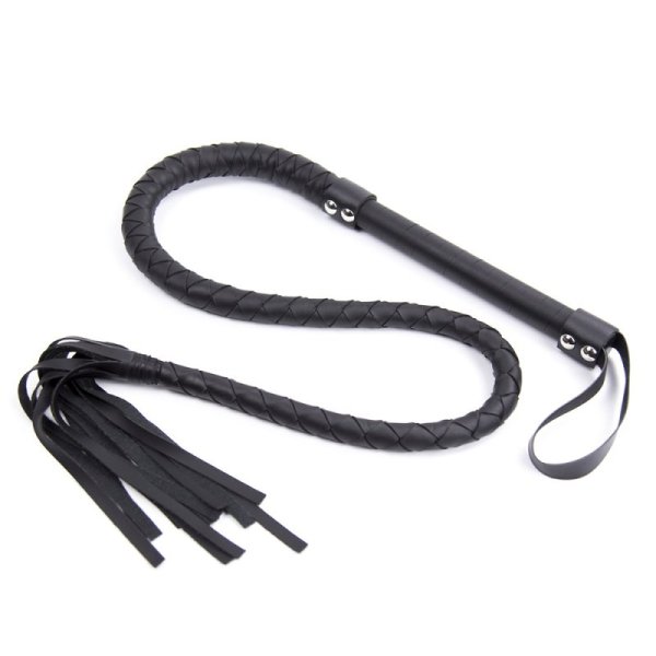 (image for) Black Single Tail Whip - 120 cm / 47.2 inch