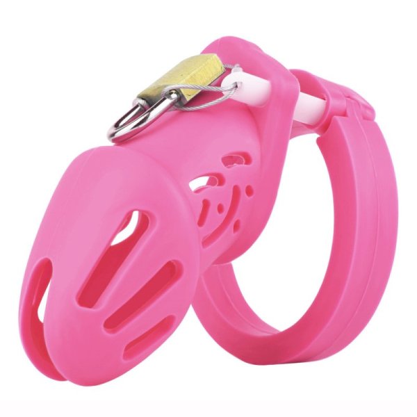 (image for) Silicone Cock Cage Chastity Cage - S