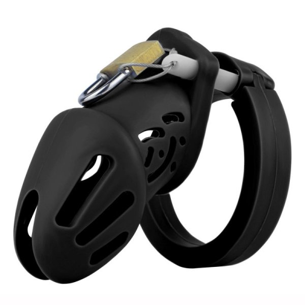 (image for) Silicone Cock Cage Chastity Cage - S