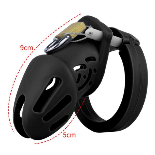 (image for) Silicone Cock Cage Chastity Cage - S