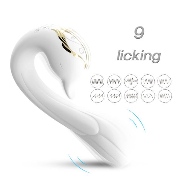 (image for) Swan G-spot Vibrator With Clit Licking