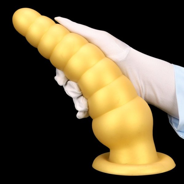 (image for) Unicorn Twisted Golden Butt Plug