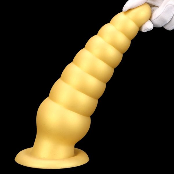(image for) Unicorn Twisted Golden Butt Plug