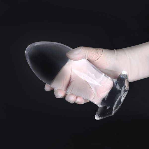 (image for) Dragon Egg Transparent PVC Butt Plug