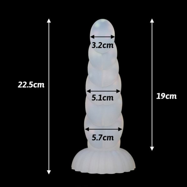 (image for) Glowing Larva Colorful Butt Plug