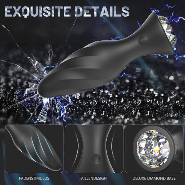 (image for) Vibrating Jewelry Butt Plug with APP Control