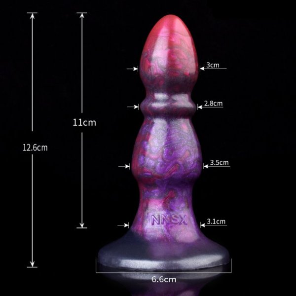 (image for) Bad Dragon Purple Butt Plug - B