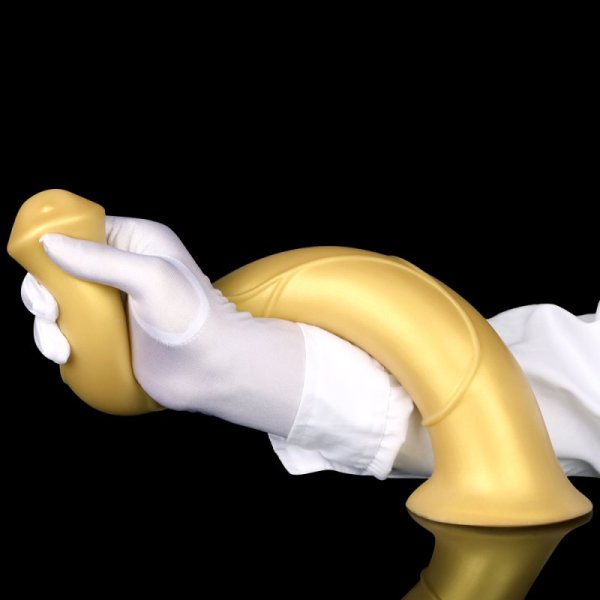 (image for) Super Long Horse Dildo With Suction Cup - Golden