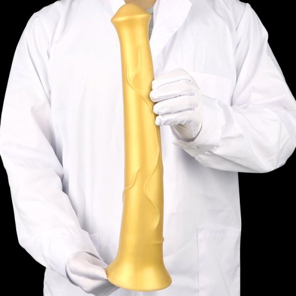 (image for) Super Long Horse Dildo With Suction Cup - Golden