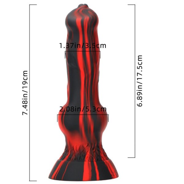 (image for) Real Lifelike Silicone Dildo - Double Color