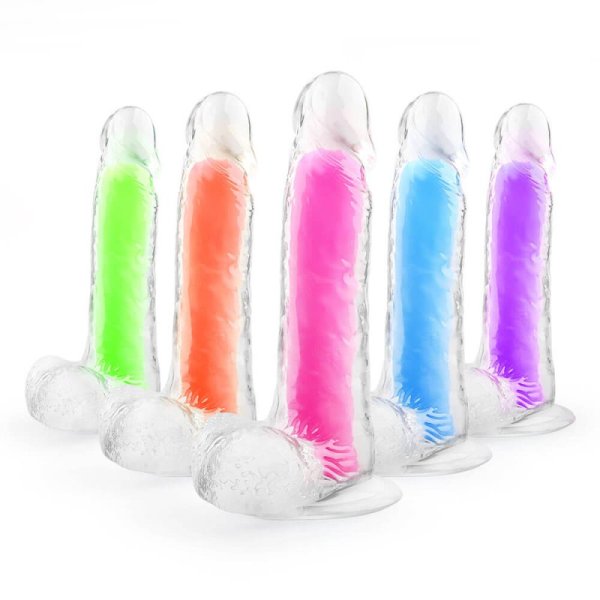 (image for) Glow Jelly Dildo With Mutiple Colors