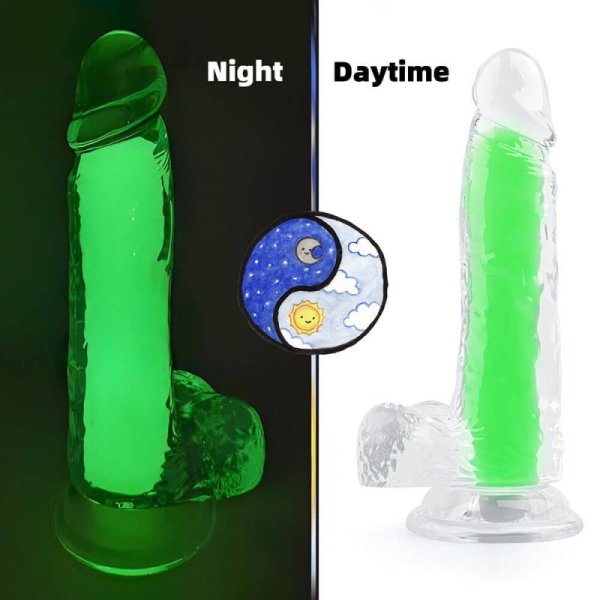 (image for) Glow Jelly Dildo With Mutiple Colors