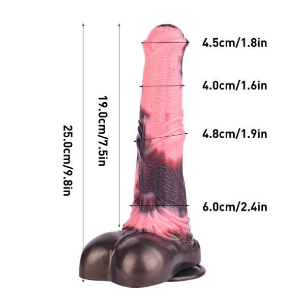 (image for) Simulated Animal Dildo 9.8 IN - M