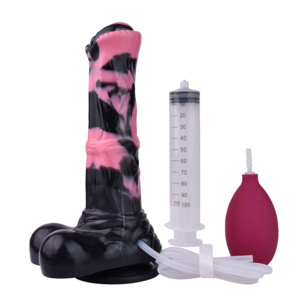 (image for) Squirting Simulated Horses Silicone Dildo - U