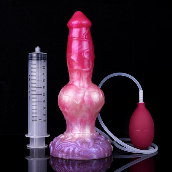 (image for) Ejaculating Peachy Colorful Realistic Dildo- 10