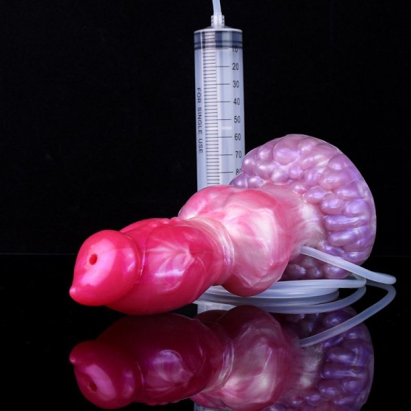 (image for) Ejaculating Peachy Colorful Realistic Dildo- 15