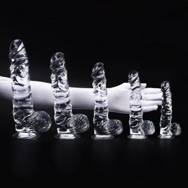(image for) King Cock Clear 5 Size Cock W- Balls