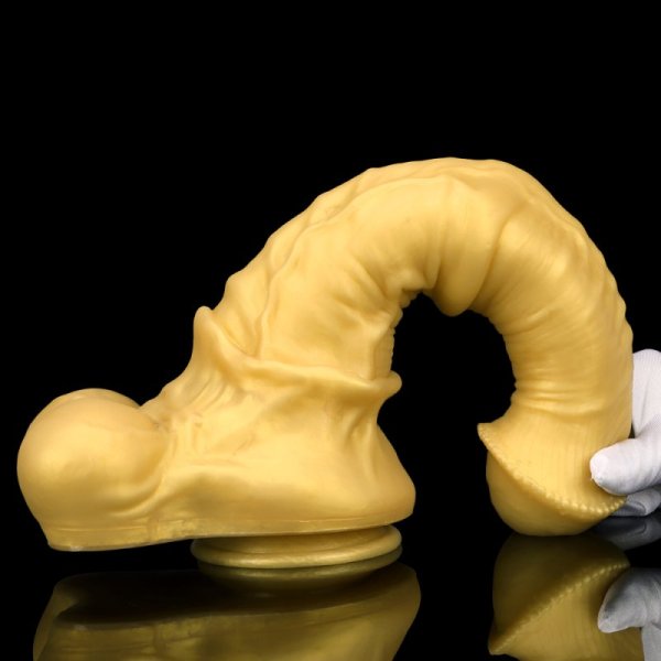 (image for) Big Golden Thick Horse Penis Dildo