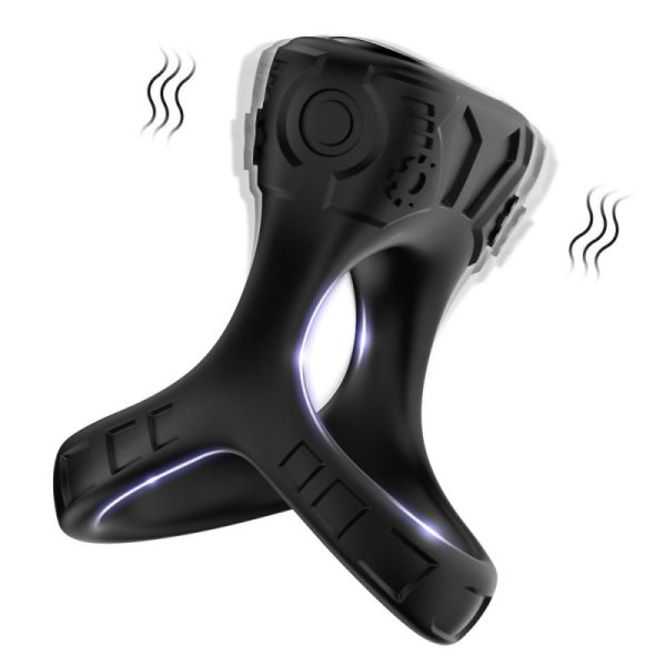 (image for) Double Cock Ring with Clitoral Stimulator