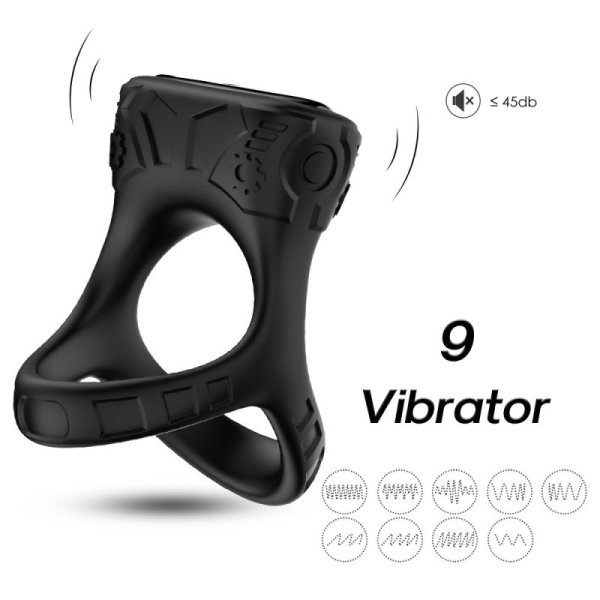 (image for) Double Cock Ring with Clitoral Stimulator