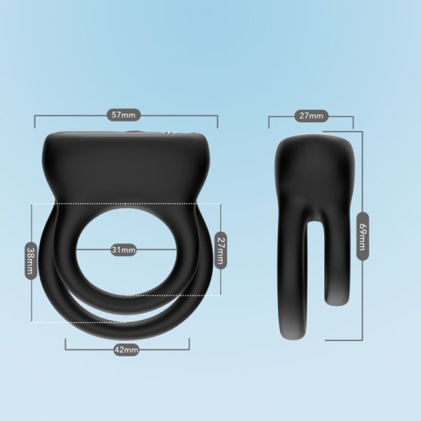 (image for) Wireless Double Vibrating Love Ring