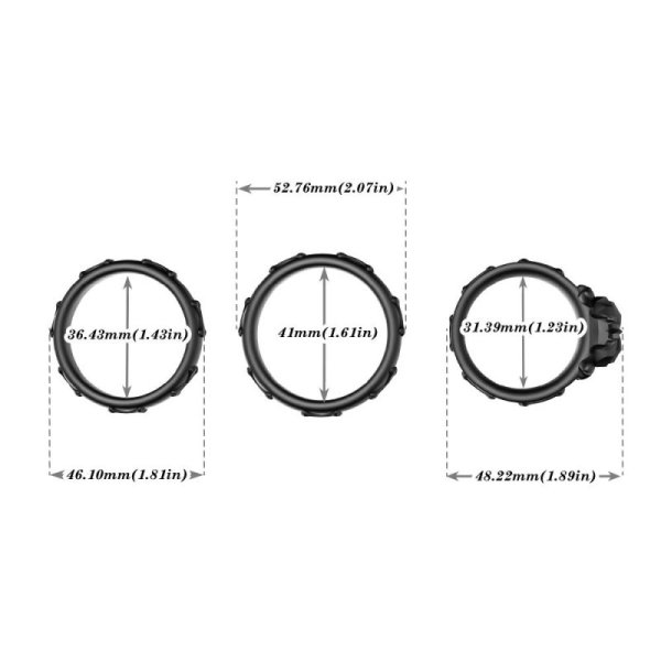 (image for) Skeleton 3 Cock ring Set