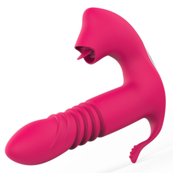 (image for) Licking & Thrusting Strap-on Dildo