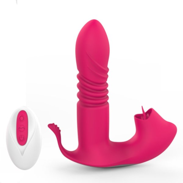 (image for) Licking & Thrusting Strap-on Dildo