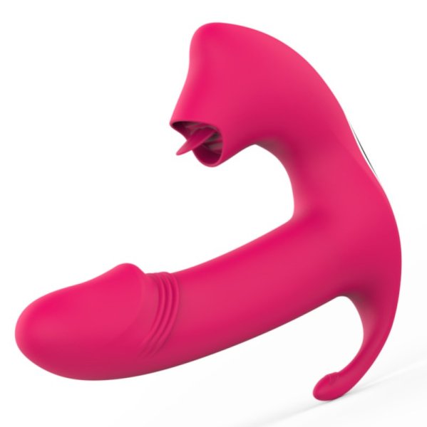 (image for) Licking Strap-on Dildo