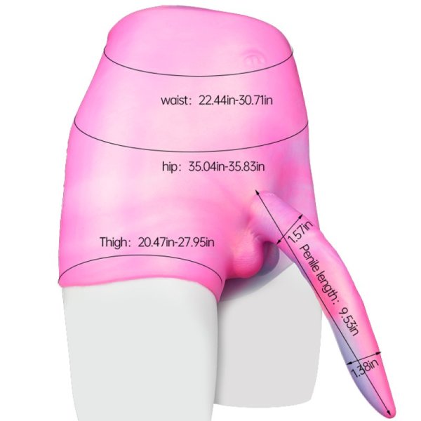 (image for) Sissy Training Fantasy 9.5" Dildo Panty -02