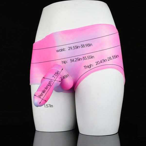 (image for) Sissy Training Fantasy 7.1" Dildo Panty -06