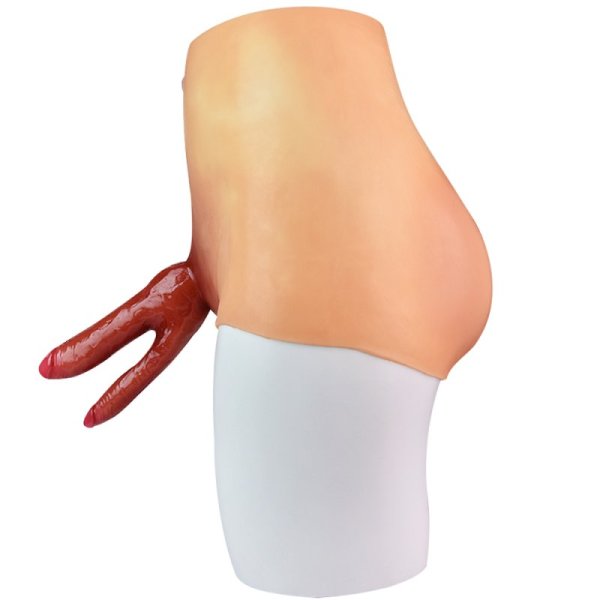 (image for) Double Realistic Silicone Dildo Pants