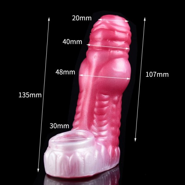 (image for) Colorful Silicone Penis Extension - Blue