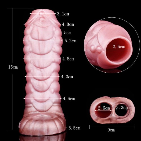 (image for) Mixed Color Dragon Penis Seeve