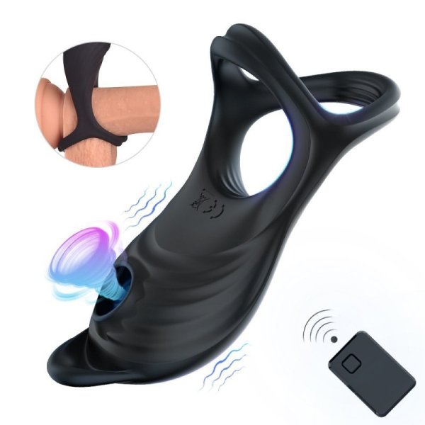 (image for) Penis Ring Vibrator With Sucking