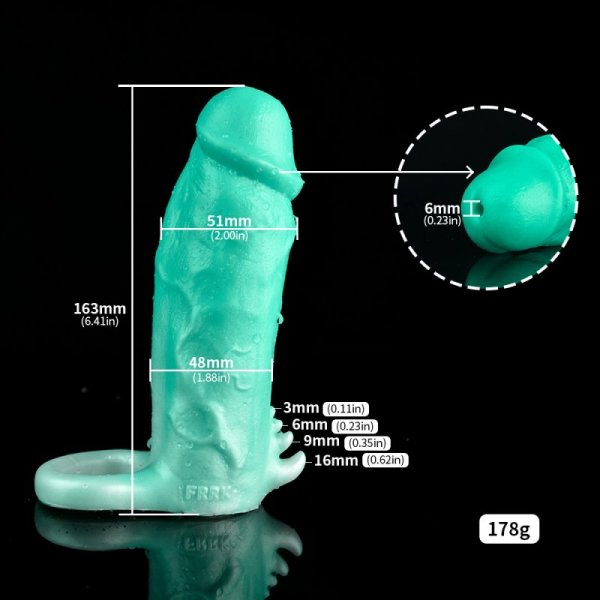 (image for) Fantasy Dual Color Monster Cock Sleeve