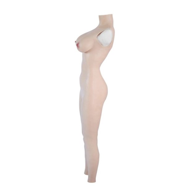 (image for) Ankle-length Silicone Bodysuit -Cotton