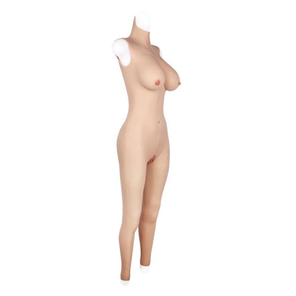 (image for) Ankle-length Silicone Bodysuit -Cotton