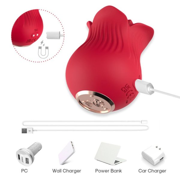 (image for) Rose Tongue Clit & Nipple BVibrator