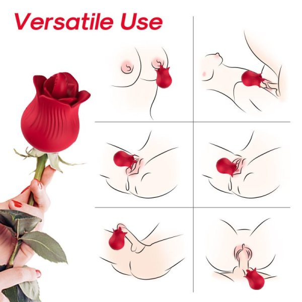(image for) Rose Tongue Clit & Nipple BVibrator