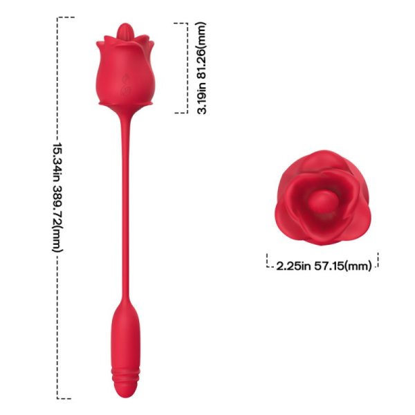 (image for) Rose Sex toy with Licking Function & Thrusting