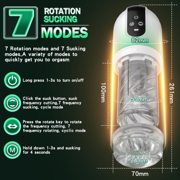 (image for) Licking Rotating Sucking Waterproof Masturba