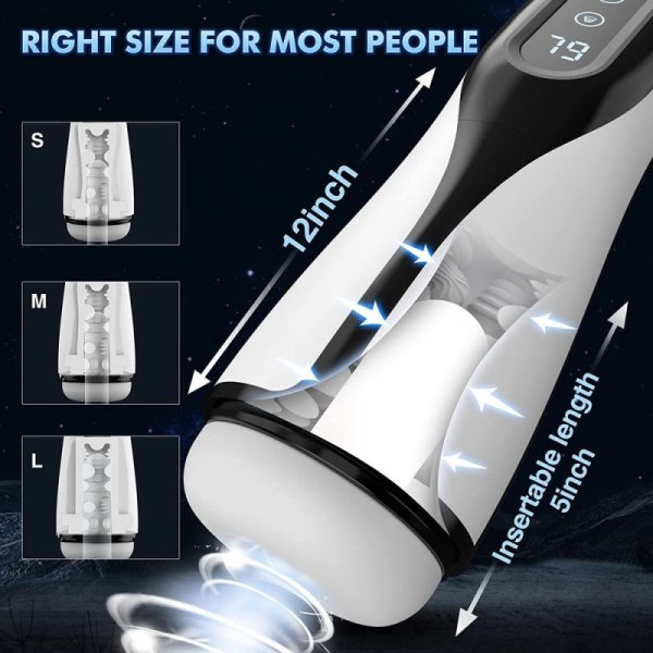 (image for) Suction & Vibration Heating Blowjob Male Toy
