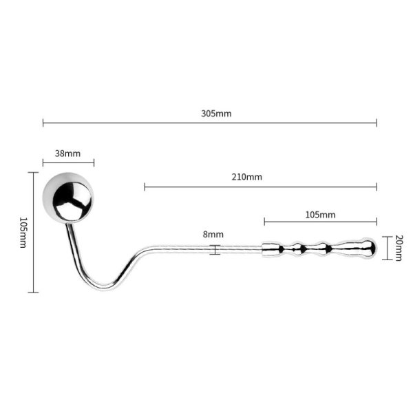 (image for) Replaceable Double Ball Anal Hook
