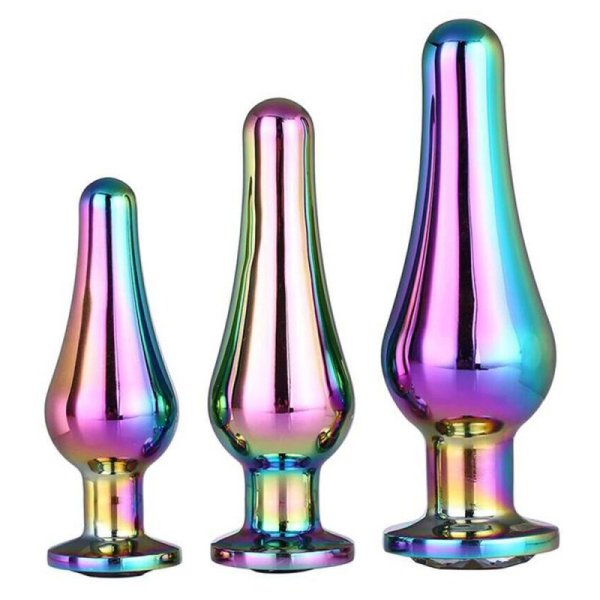 (image for) Gleaming Butt Plug Rainbow