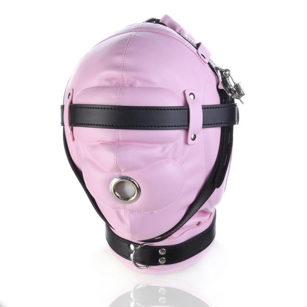 (image for) Blindfolded Hood With Mouth Hole - Matte