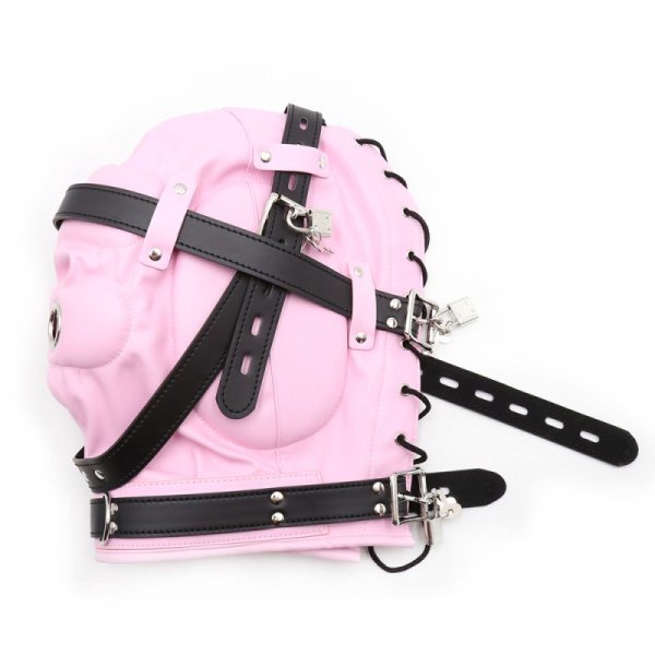 (image for) Blindfolded Hood With Mouth Hole - Matte