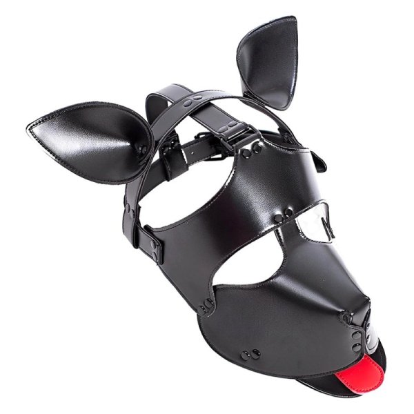(image for) Vegan Leather Padded Dog Mask