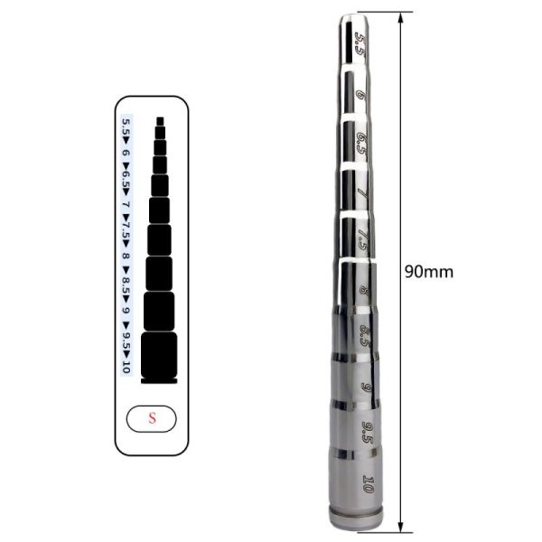 (image for) Steel Penis Plug With Scale Kit