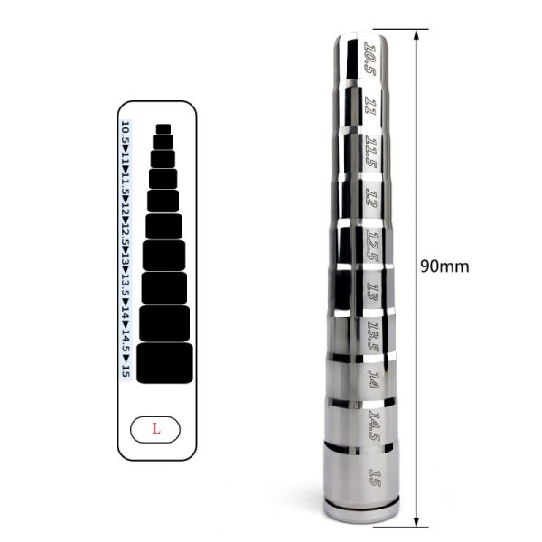 (image for) Steel Penis Plug With Scale Kit